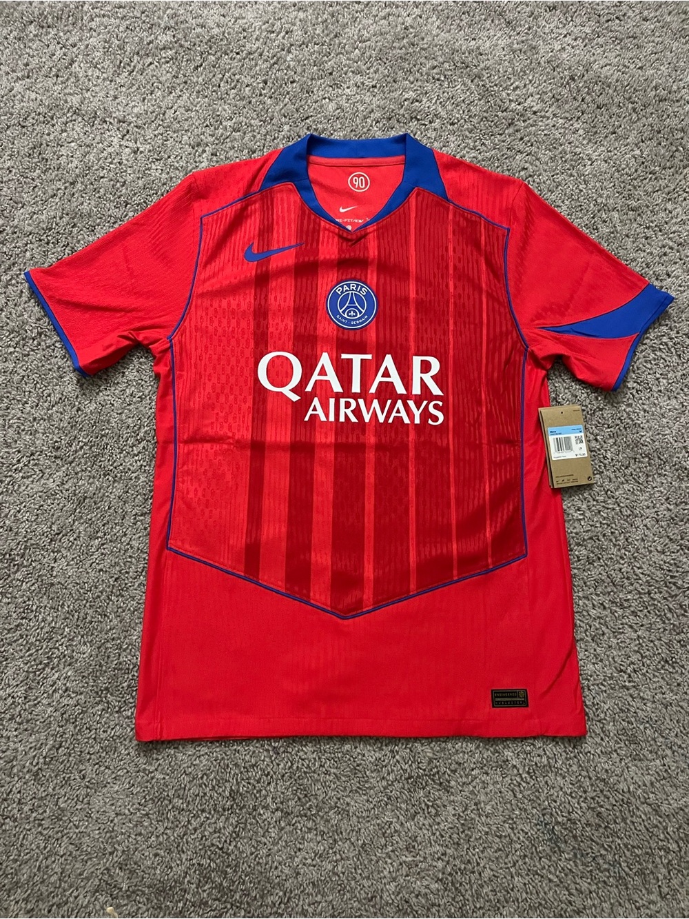 Nike Paris saint germain PSG 25/26 third Auth  Red jersey HM3198-680 Men's Sz M